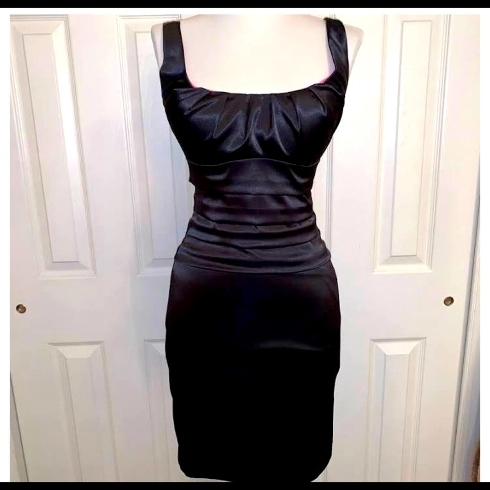 B Darlin black silk dress